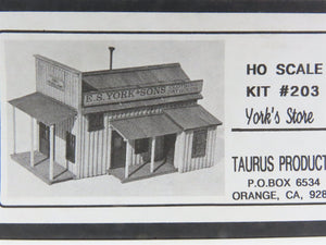 HO Scale Taurus Products 203 York's Store Building Craftsman Kit