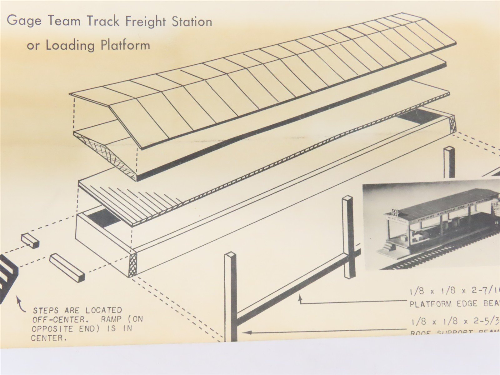 HO Scale Argy Specialties Team Track Freight Station Building Craftsman Kit