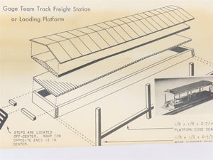 HO Scale Argy Specialties Team Track Freight Station Building Craftsman Kit