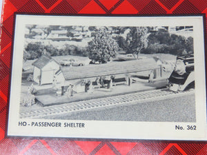 HO Scale Campbell 362-850 Passenger Shelter Building Craftsman Kit
