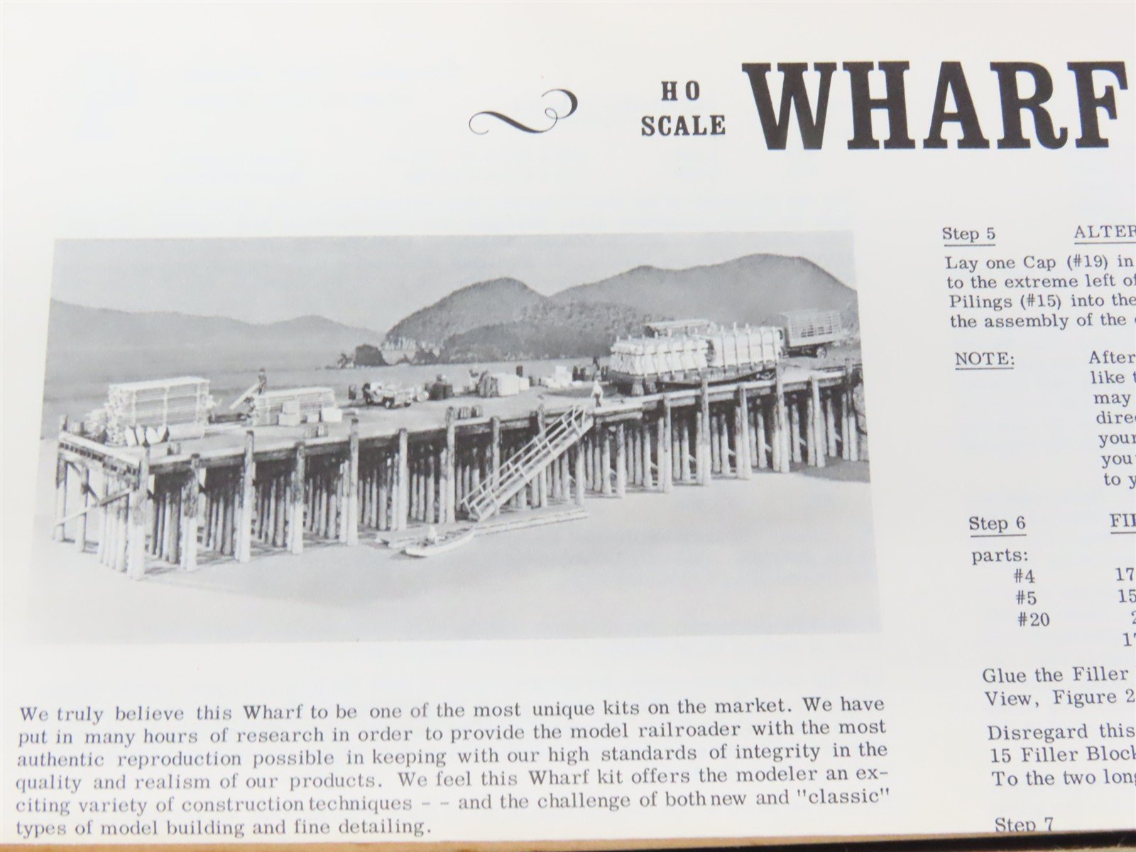 HO Scale Campbell 307-1575 Wharf Building Craftsman Kit