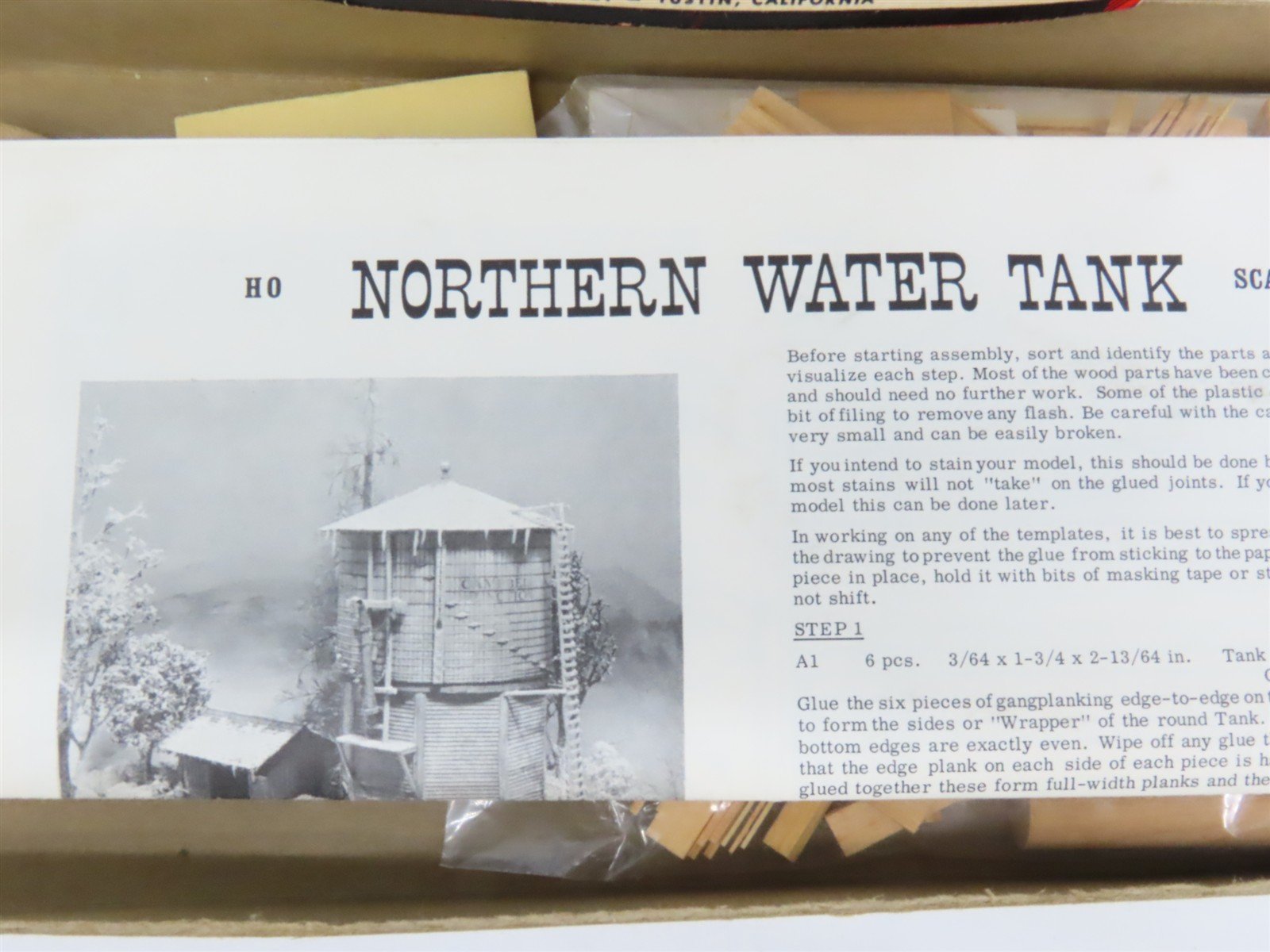 HO Scale Campbell 376-695 Northern Water Tank Building Craftsman Kit