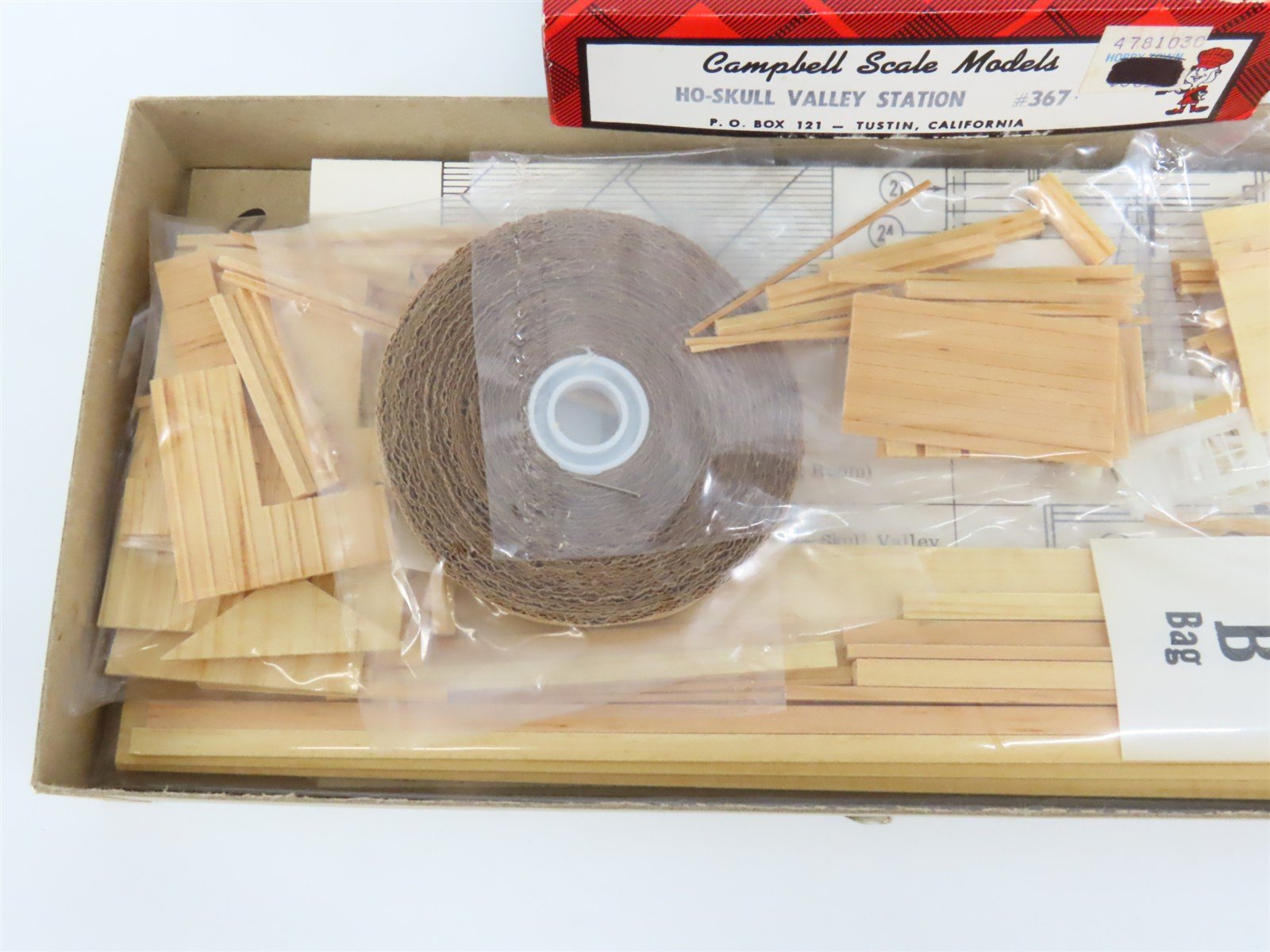 HO Scale Campbell 367 Skull Valley Station Building Craftsman Kit