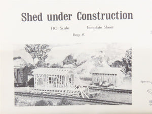 HO Scale Campbell 368 Shed Under Construction Building Craftsman Kit