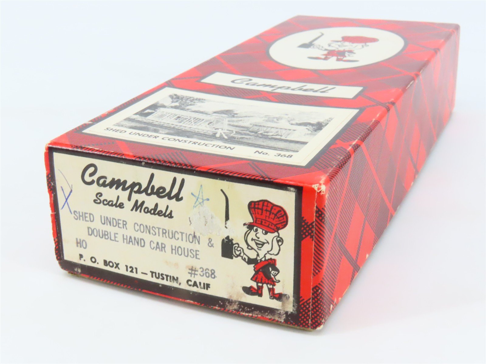 HO Scale Campbell 368 Shed Under Construction Building Craftsman Kit