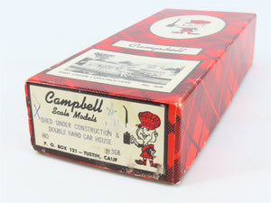 HO Scale Campbell 368 Shed Under Construction Building Craftsman Kit