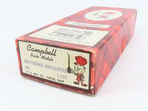 HO Scale Campbell 371 Matthews Mercantile Building Craftsman Kit