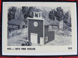 HO Scale Campbell 355 1875 Fire House Building Craftsman Kit