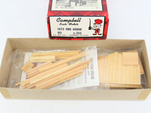 HO Scale Campbell 355 1875 Fire House Building Craftsman Kit