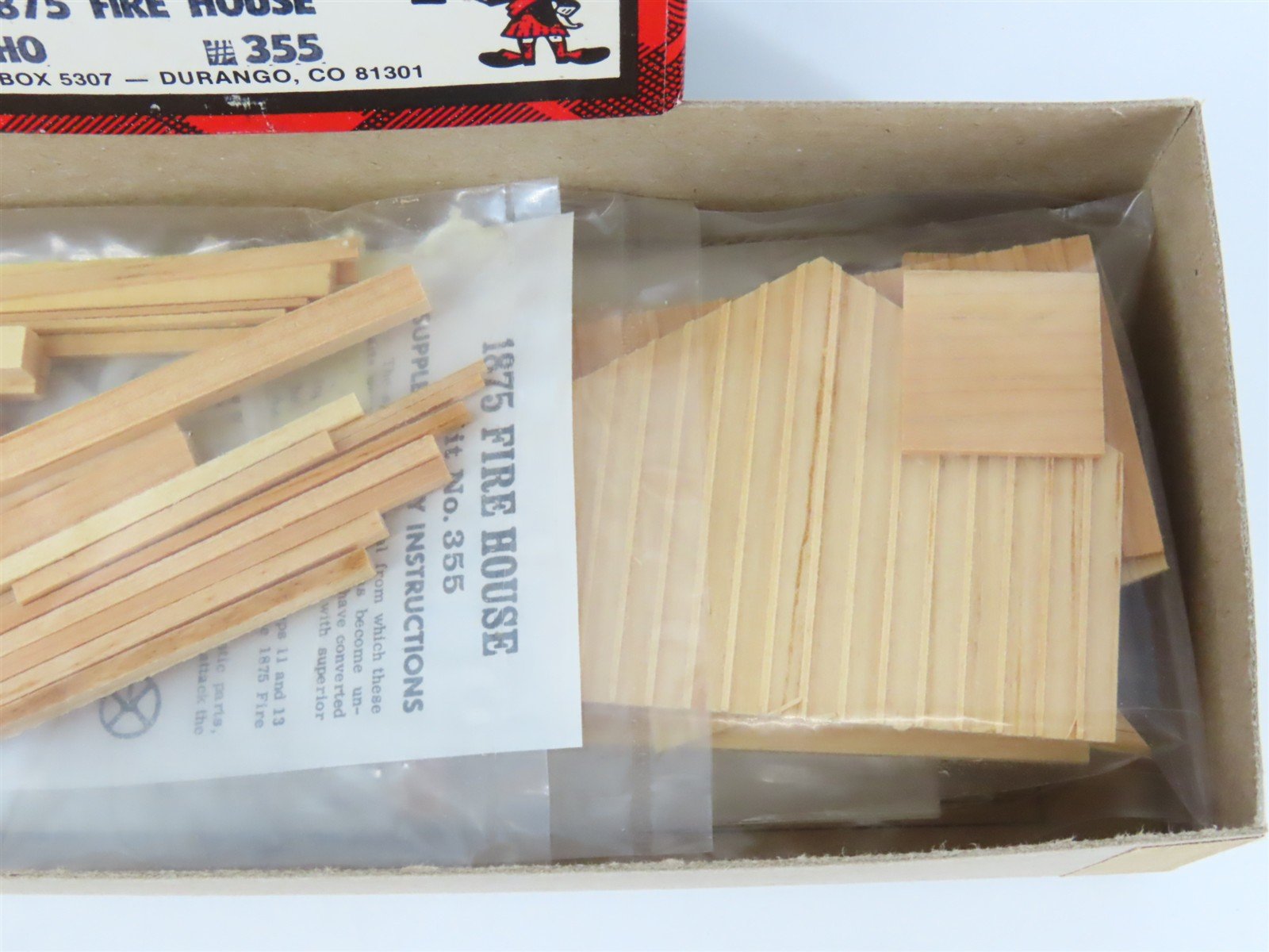 HO Scale Campbell 355 1875 Fire House Building Craftsman Kit