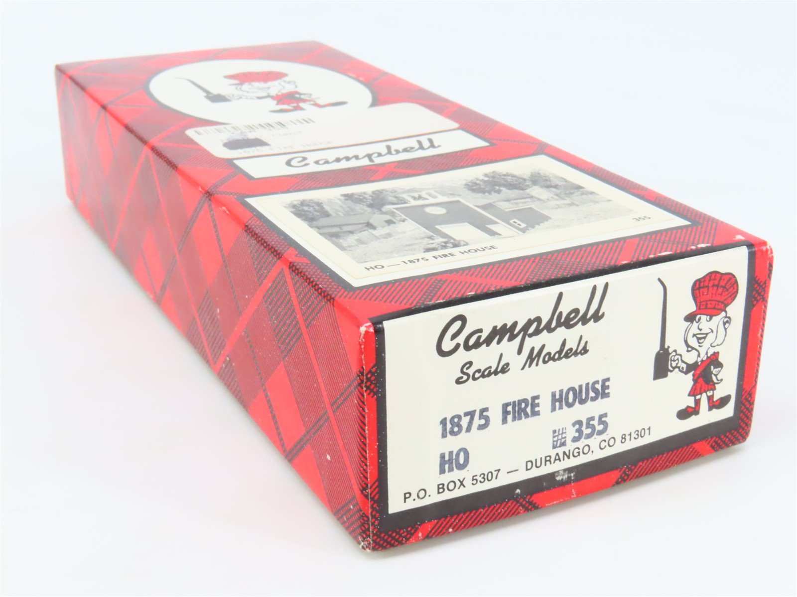 HO Scale Campbell 355 1875 Fire House Building Craftsman Kit