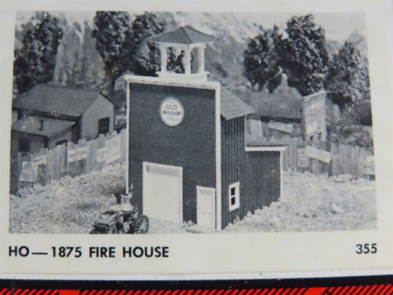 HO Scale Campbell 355-525 1875 Fire House Building Craftsman Kit