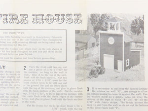 HO Scale Campbell 355-525 1875 Fire House Building Craftsman Kit