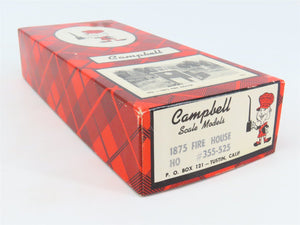 HO Scale Campbell 355-525 1875 Fire House Building Craftsman Kit