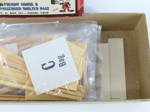 HO Scale Campbell 442 Freight House & Passenger Shelter Building Craftsman Kit