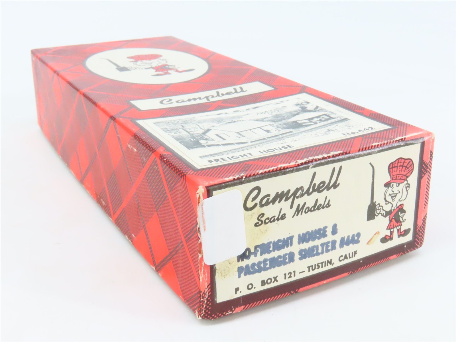 HO Scale Campbell 442 Freight House & Passenger Shelter Building Craftsman Kit