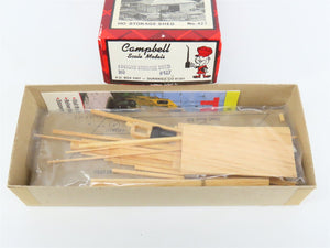 HO Scale Campbell 427 Freight Storage Shed Building Craftsman Kit