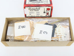 HO Scale Campbell 443 Cabinet Shop Building Craftsman Kit