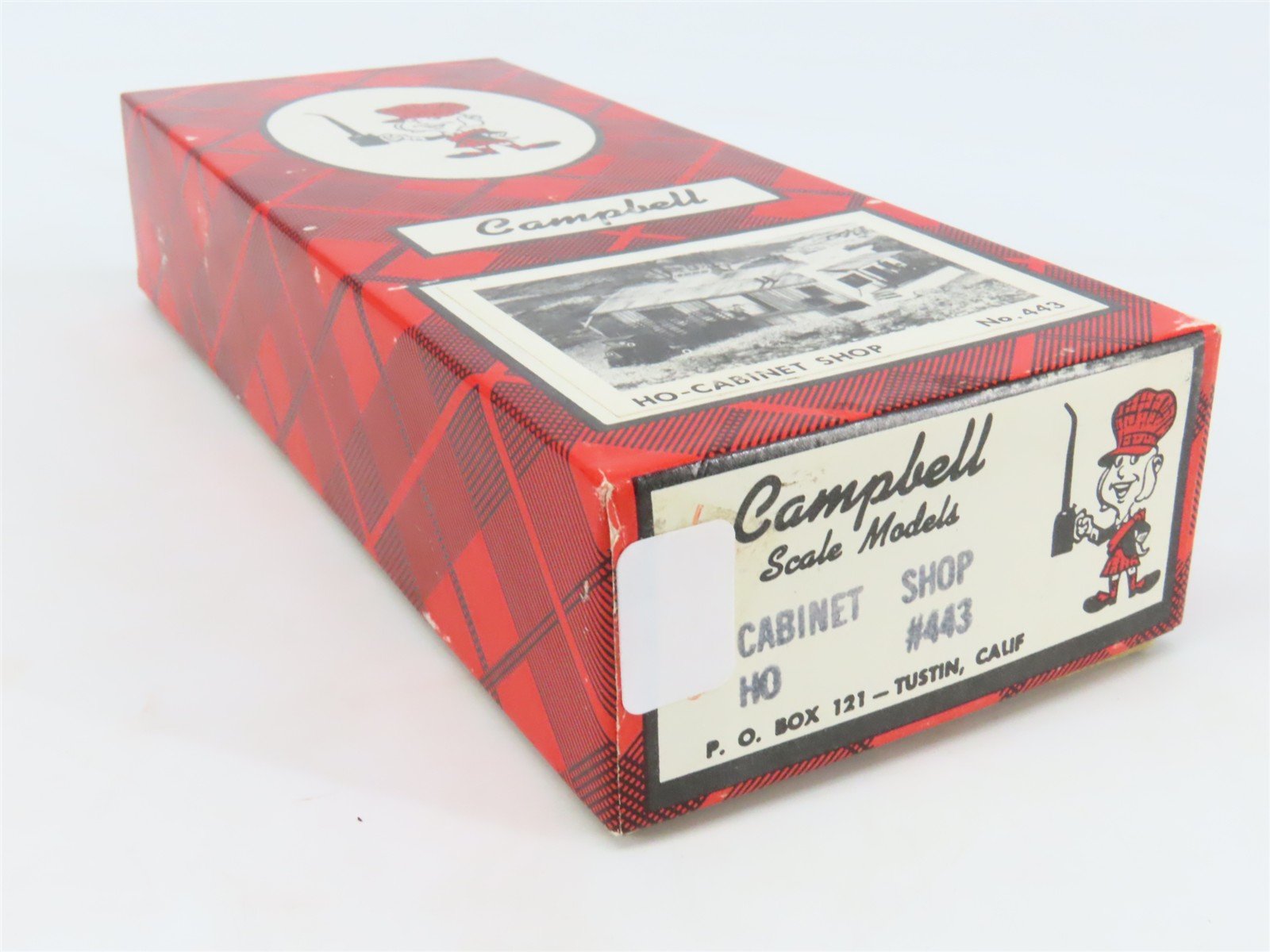 HO Scale Campbell 443 Cabinet Shop Building Craftsman Kit