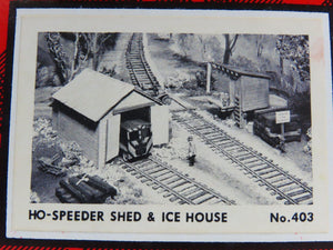 HO Scale Campbell 403 Speeder Shed & Ice House Building Craftsman Kit