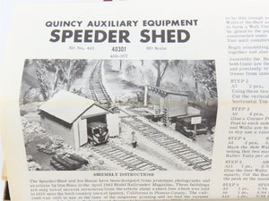 HO Scale Campbell 403 Speeder Shed & Ice House Building Craftsman Kit
