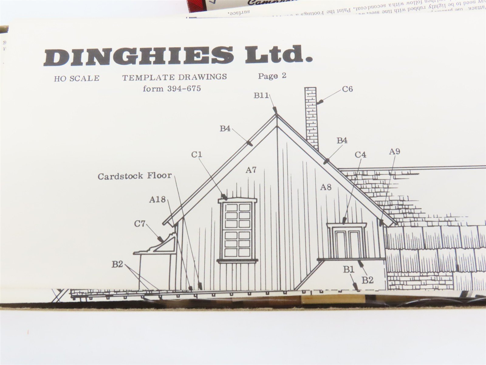 HO Scale Campbell 394-2195 Hamilton Dinghies Building Craftsman Kit