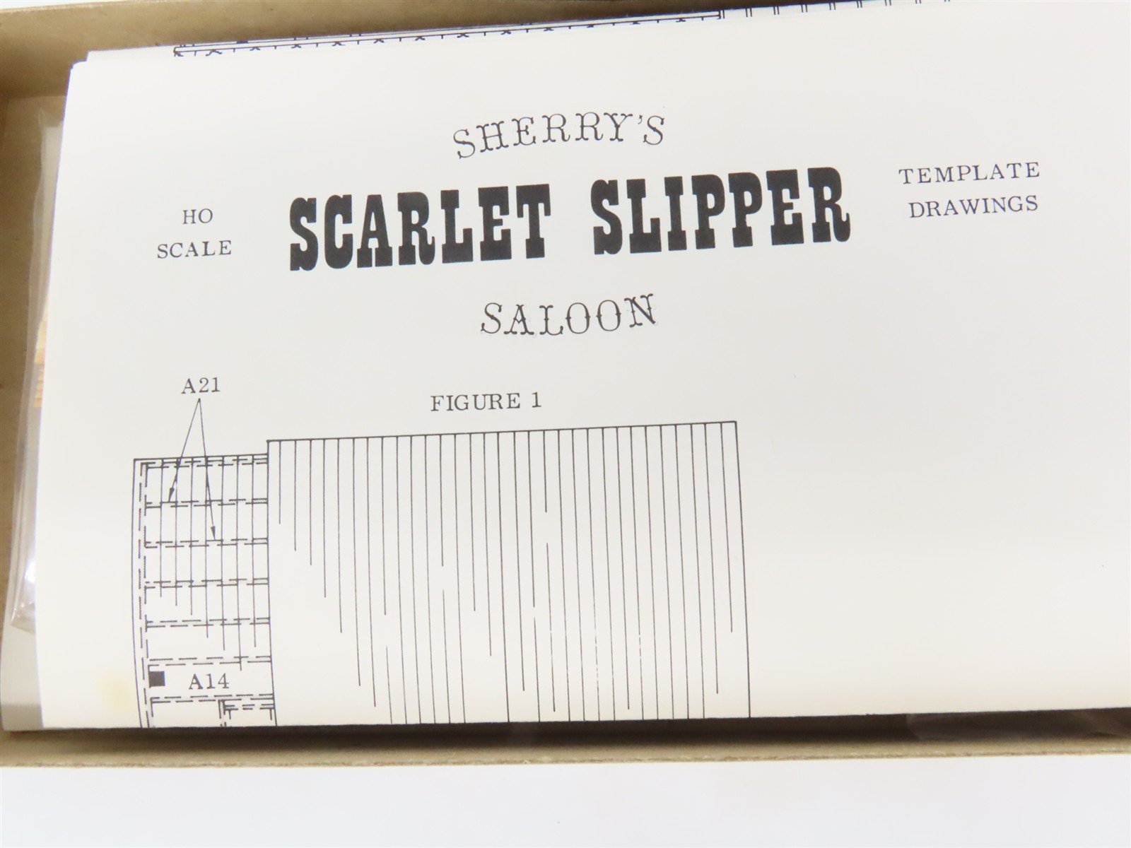 HO Scale Campbell 378 Scarlet Slipper Saloon Building Craftsman Kit