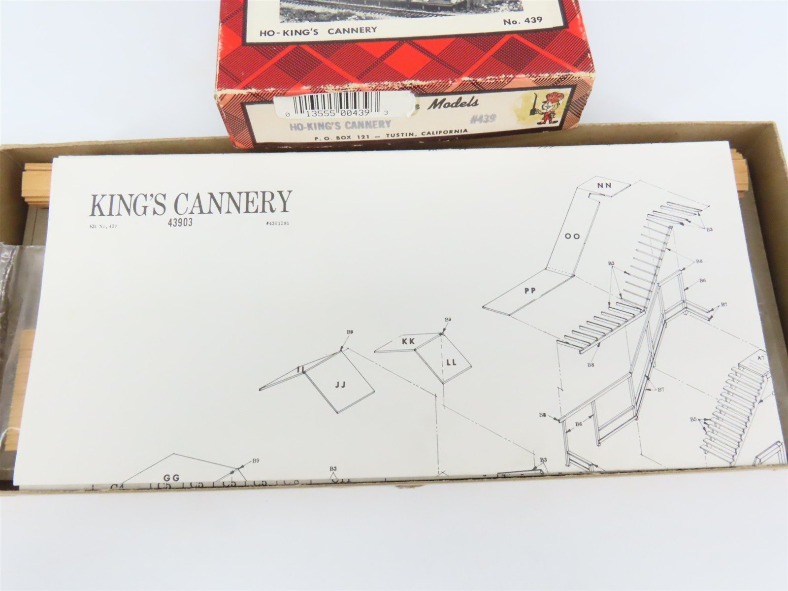HO Scale Campbell 439 King Cannery Building Craftsman Kit
