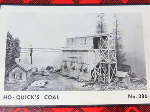 HO Scale Campbell 386 Quick's Coal Building Craftsman Kit
