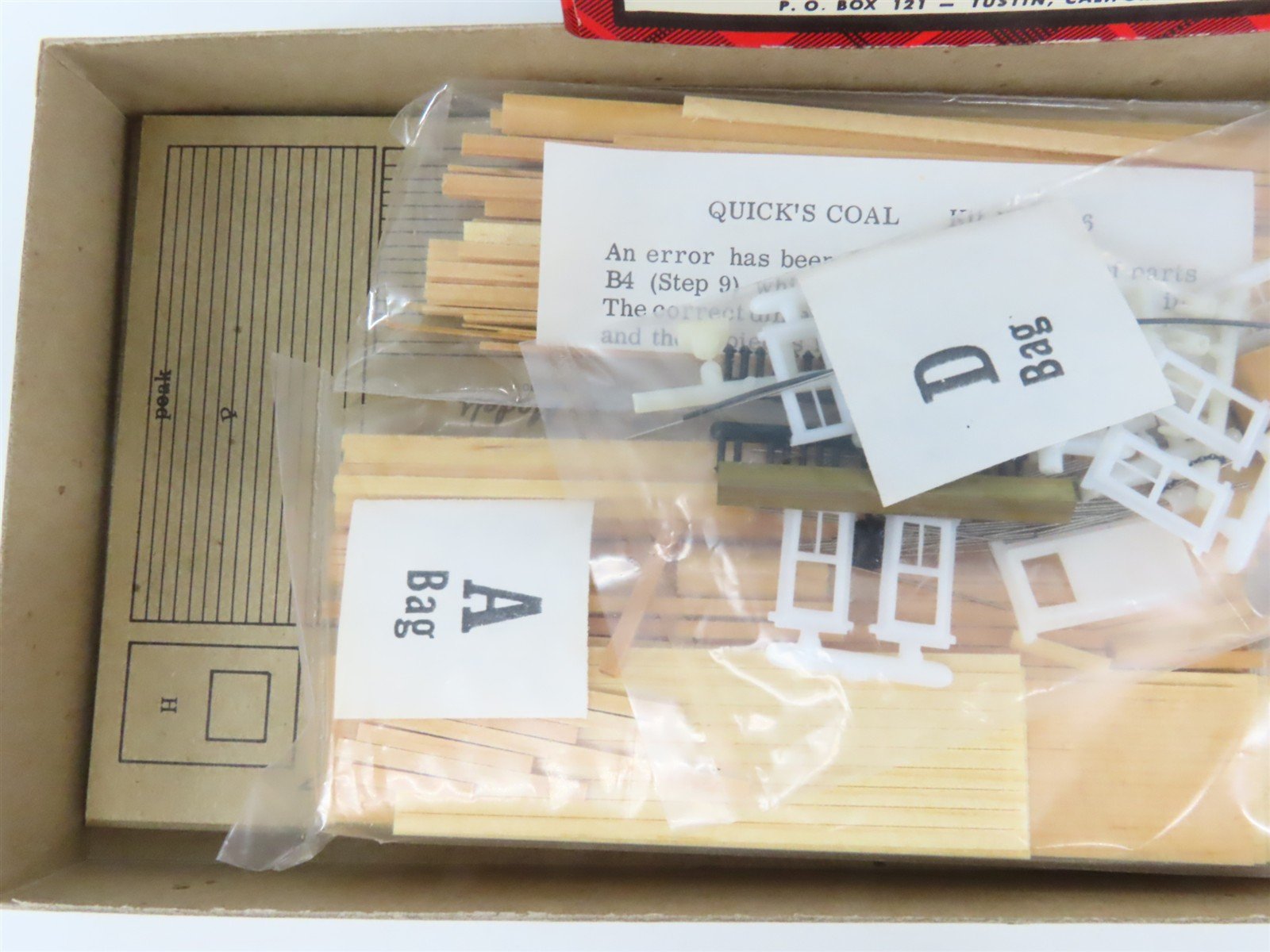 HO Scale Campbell 386 Quick's Coal Building Craftsman Kit