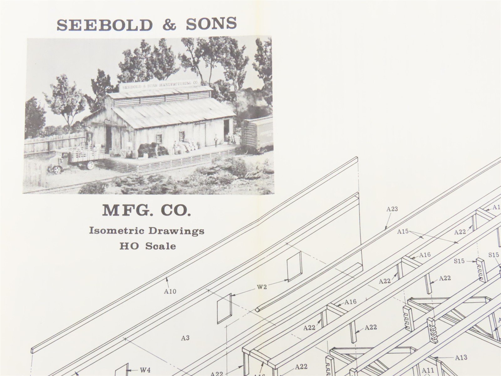 HO Scale Campbell 377 Seebold Manufacturing Co. Building Craftsman Kit