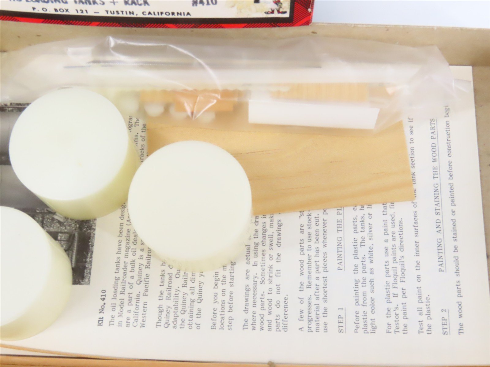 HO Scale Campbell 410 Loading Tanks Building Craftsman Kit