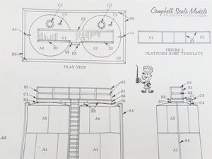 HO Scale Campbell 410 Loading Tanks Building Craftsman Kit
