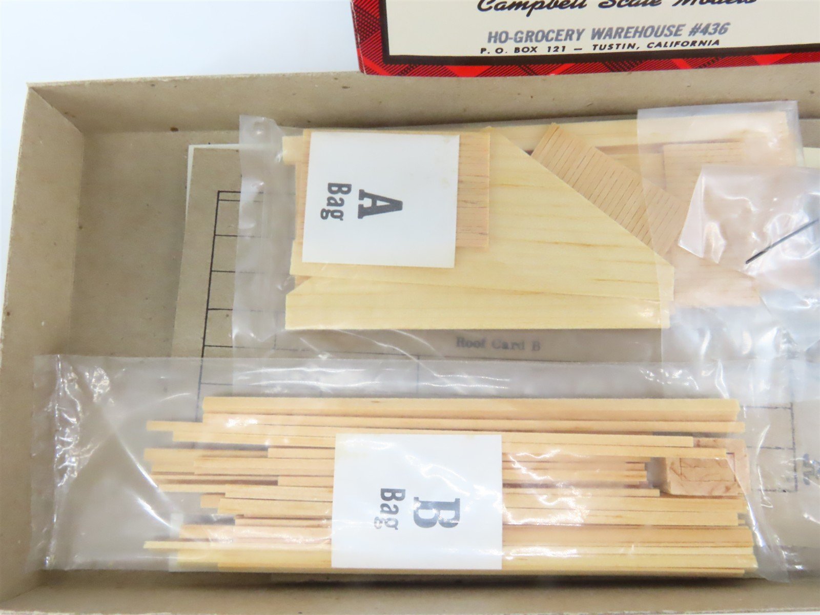HO Scale Campbell 436 Grocery Warehouse Building Craftsman Kit
