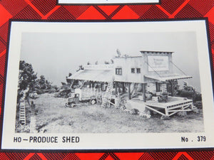 HO Scale Campbell 379 Produce Shed Building Craftsman Kit