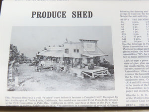 HO Scale Campbell 379 Produce Shed Building Craftsman Kit