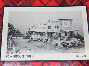 HO Scale Campbell 379-1195 Produce Shed Building Craftsman Kit
