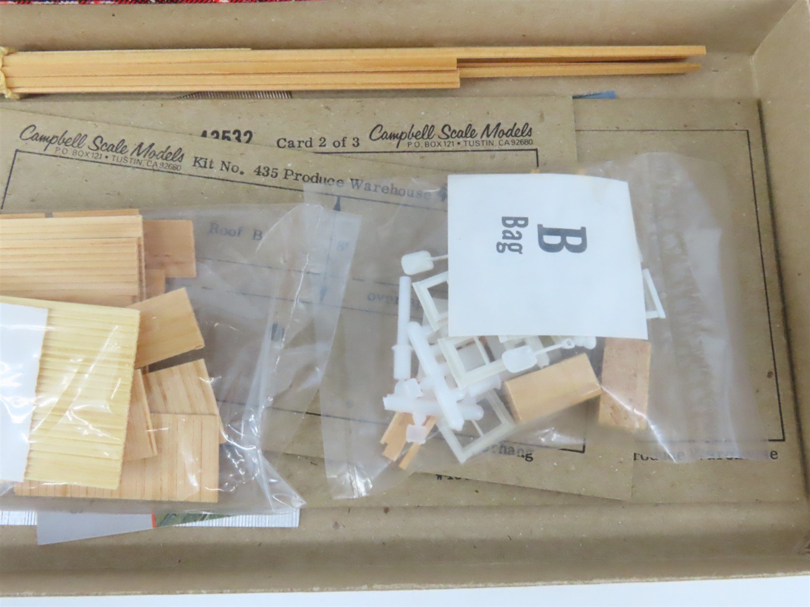 HO Scale Campbell 435 Produce Warehouse Building Craftsman Kit