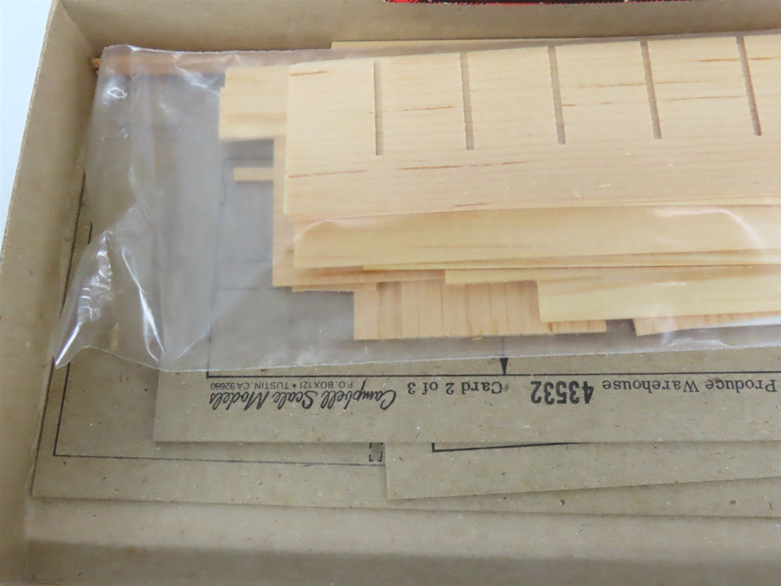 HO Scale Campbell 435 Produce Warehouse Building Craftsman Kit