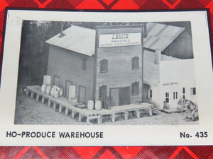 HO Scale Campbell 435 Produce Warehouse Building Craftsman Kit