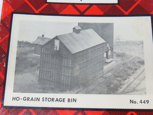 HO Scale Campbell 449 Grain Storage Bin Building Craftsman Kit