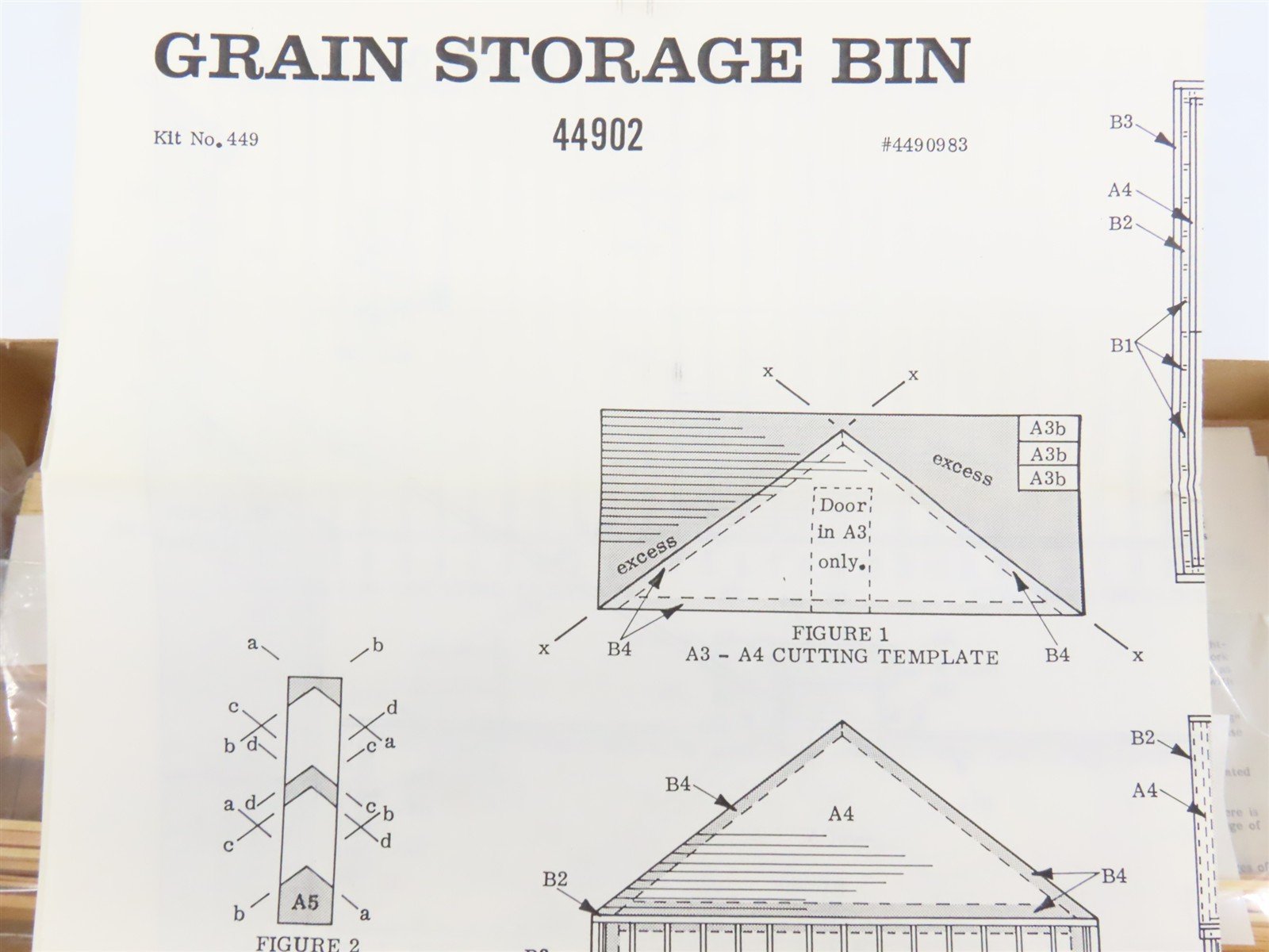 HO Scale Campbell 449 Grain Storage Bin Building Craftsman Kit