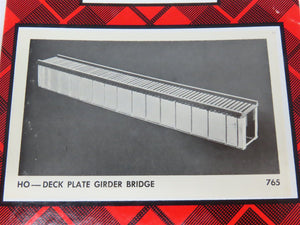 HO Scale Campbell 765 Deck Plate Girder Bridge Building Craftsman Kit