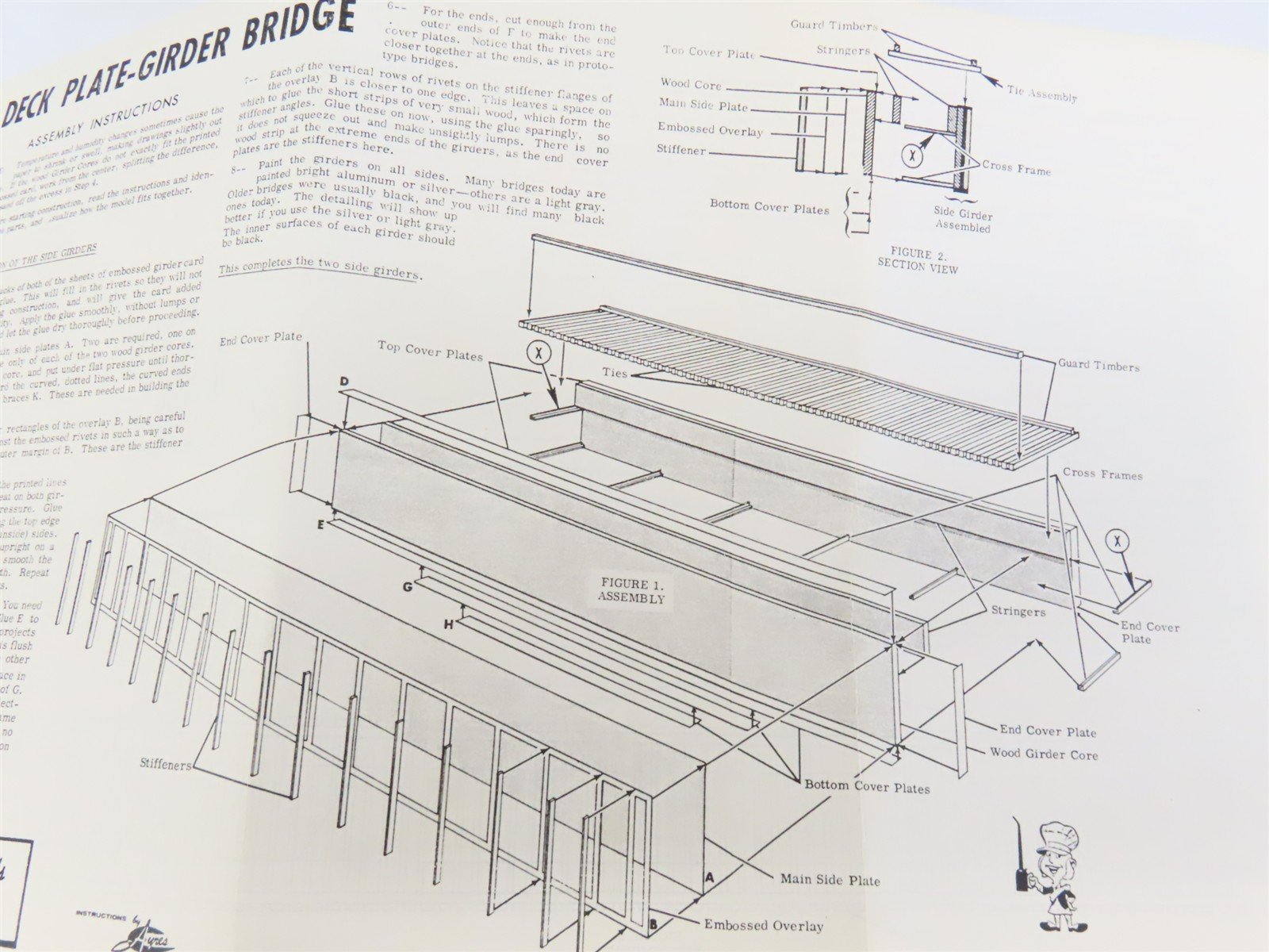 HO Scale Campbell 765 Deck Plate Girder Bridge Building Craftsman Kit