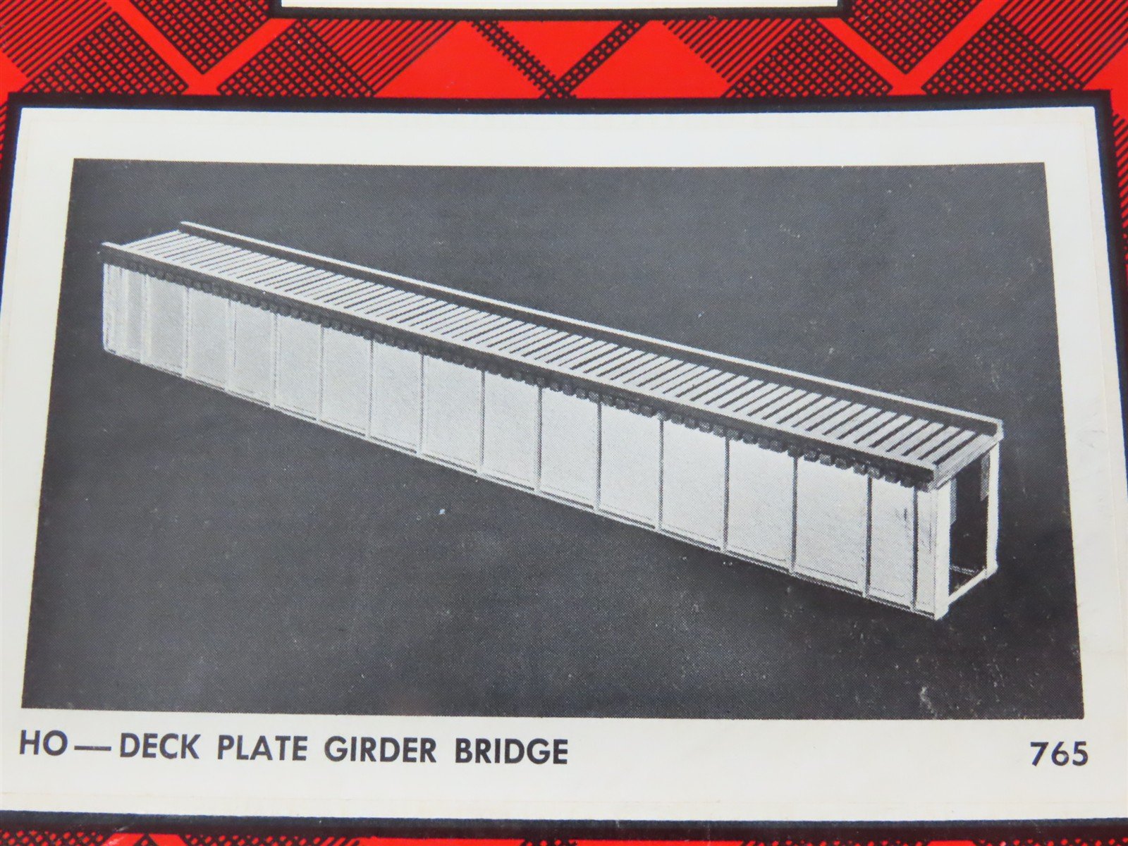 HO Scale Campbell 765-550 Deck Plate Girder Bridge Building Craftsman Kit