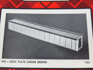 HO Scale Campbell 765-550 Deck Plate Girder Bridge Building Craftsman Kit