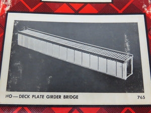 HO Scale Campbell 765 Deck Plate Girder Bridge Building Craftsman Kit