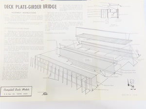 HO Scale Campbell 765 Deck Plate Girder Bridge Building Craftsman Kit