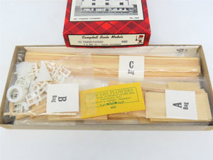 HO Scale Campbell 460 Towers Flowers Building Craftsman Kit