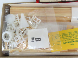 HO Scale Campbell 460 Towers Flowers Building Craftsman Kit